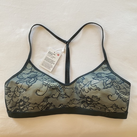 lululemon Live In Lace Bralette Nightcap/Polar Ice Size L NWT - Picture 3 of 8